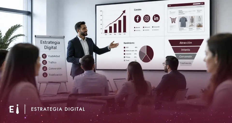 Presentación de estrategia digital para una empresa